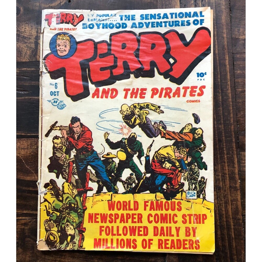 Terry And The Pirates #6 Rare 1947 Milton Caniff Art And Scrips To The Rescue